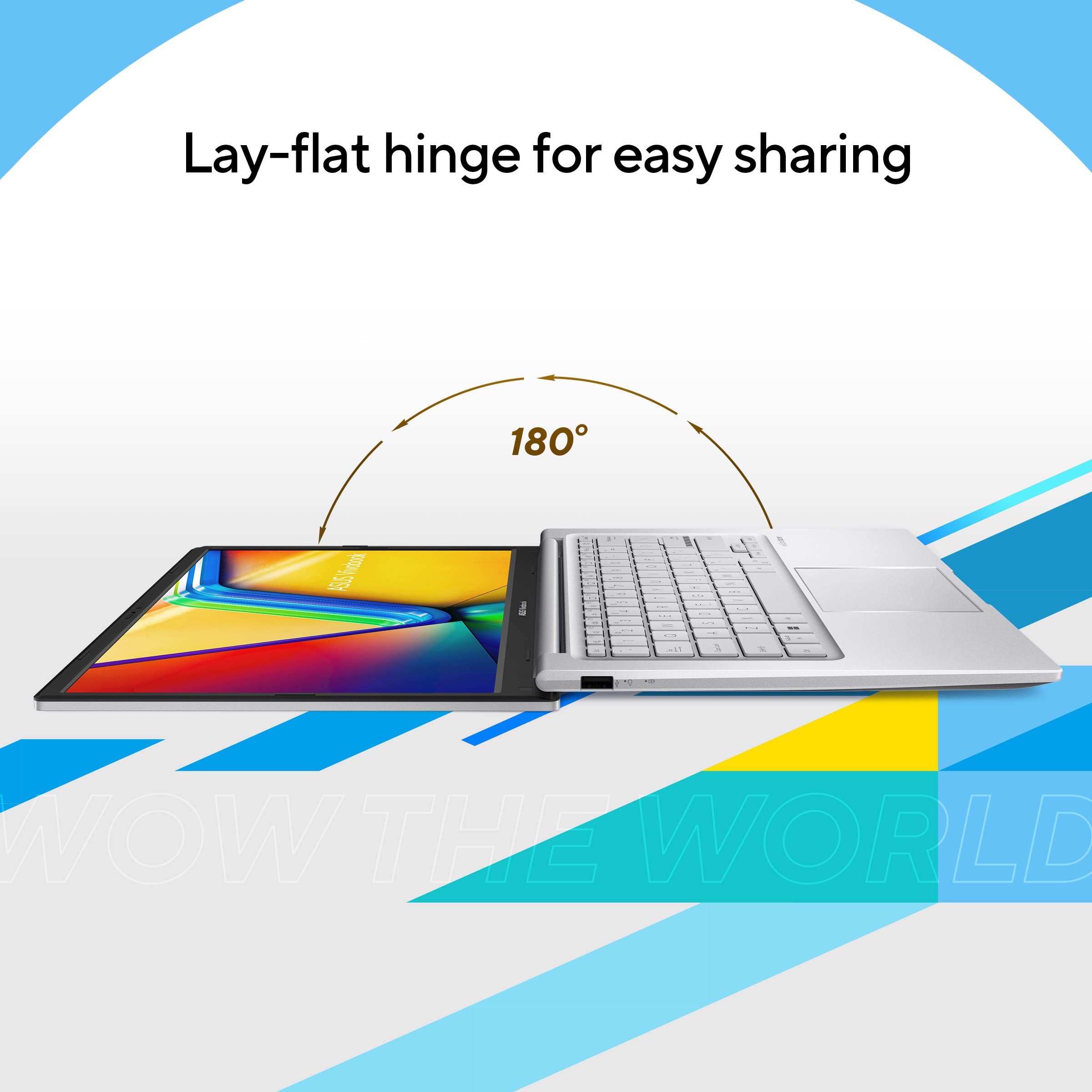 ASUS Vivobook 14, (i5 14th Gen) Intel Core 5 120U, Thin & Light Laptop(16GB RAM/512GB SSD/FHD/14/60Hz/Fingerprint Reader/M365 Basic (1Year)*/Office Home 2024/Cool Silver/1.4 Kg) X1404VAP-EB1541WS — Amazon image 8