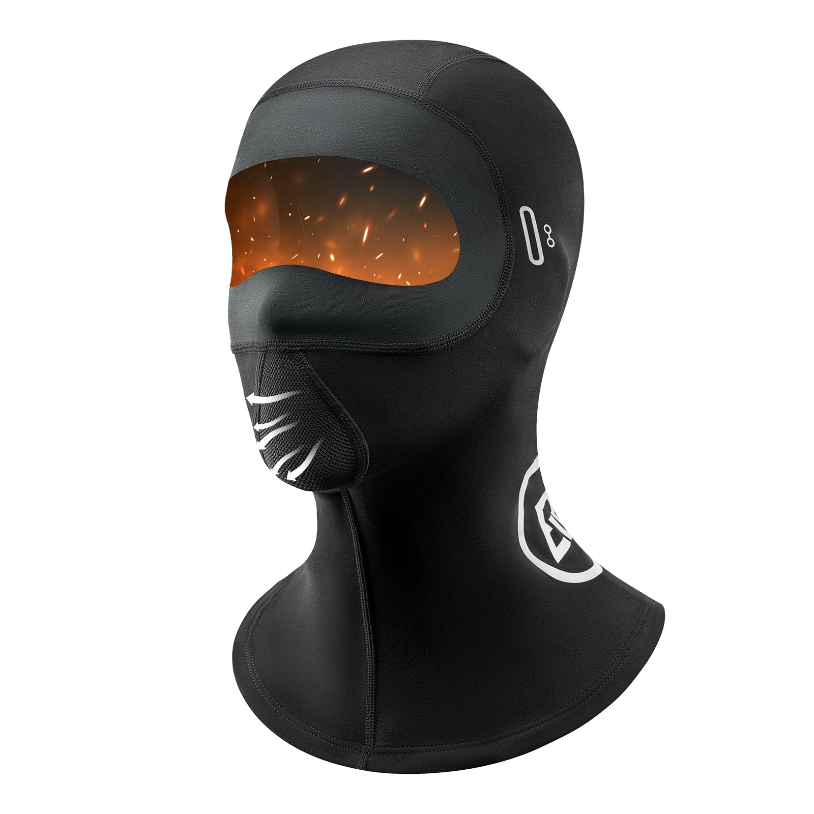 ROCKBROS Sturmhaube Winddichte Gesichtshaube Balaclava Fahrrad Motorrad Ski Maske Schlauchtuch für Männer Frauen Sturmmaske atmungsaktiv Fleece