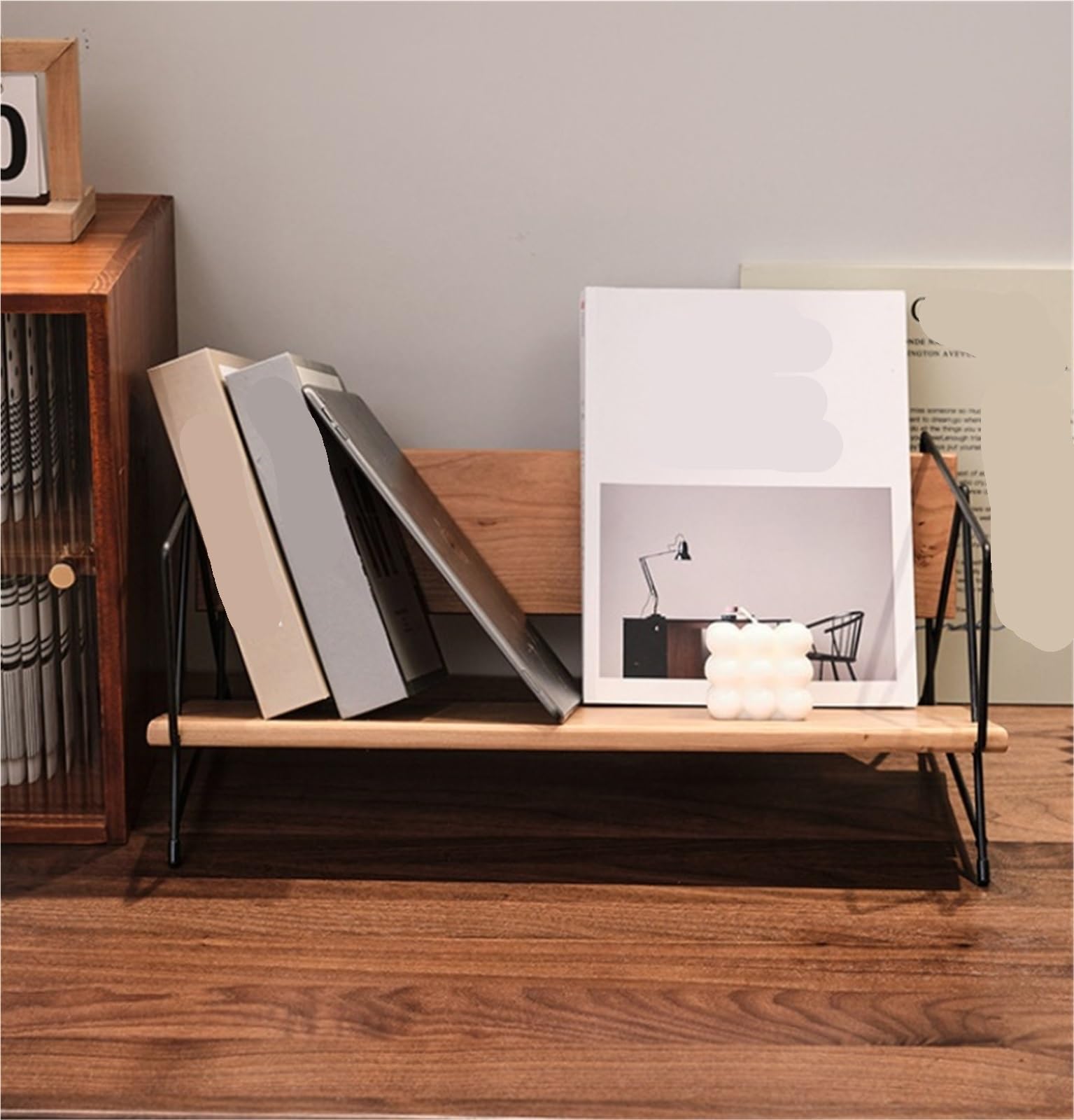 Rekordzista Stojak Na Płyty Winylowe, Minimalistyczny I Retro Organizer Pliki CD, Magazynów, Książek Przechowywanie