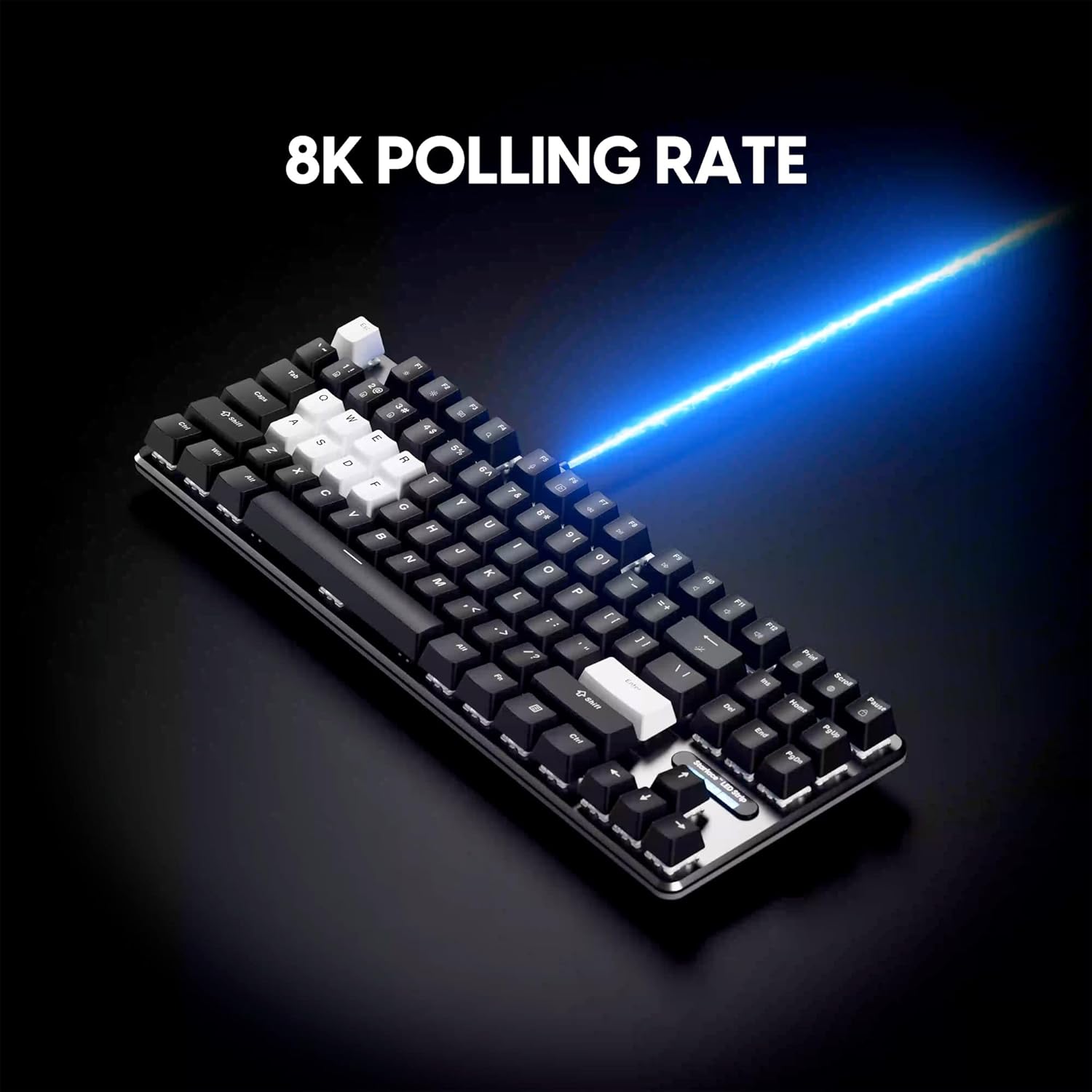 Pulsar Gaming Gears PCMK3 HE 80% (87 Keys) TKL Gaming Keyboard, Hall Effect Magnetic Switch, 8K Polling, Hot-Swappable, RGB, PBT Keycaps (Black)
