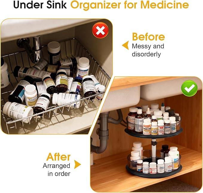Organizador Giratorio para Medicinas de 2 Niveles miniatura 4