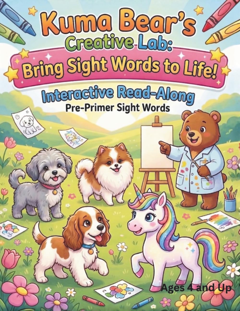 Kuma Bear's Creative Lab: Bring Sight Words to Life!: Interactive Read Along Pre-Primer Sight Words