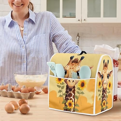 Miniatura 3 de Upetstory Cubierta para batidora de soporte de jirafa de girasol, compatible con cocina, 6 8 cuartos de galón, cubierta para mezclador de cocina,
