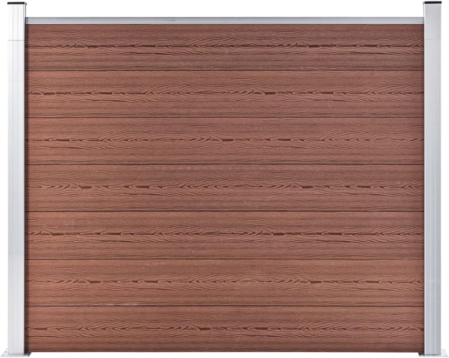 ZERMATT Sichtschutzzaun Bangkirai – 89x179 Cm, Mit Steinplatte, Aus Nachhaltigem Kiefern-/Fichtenholz, Wasserlöslicher Lasur