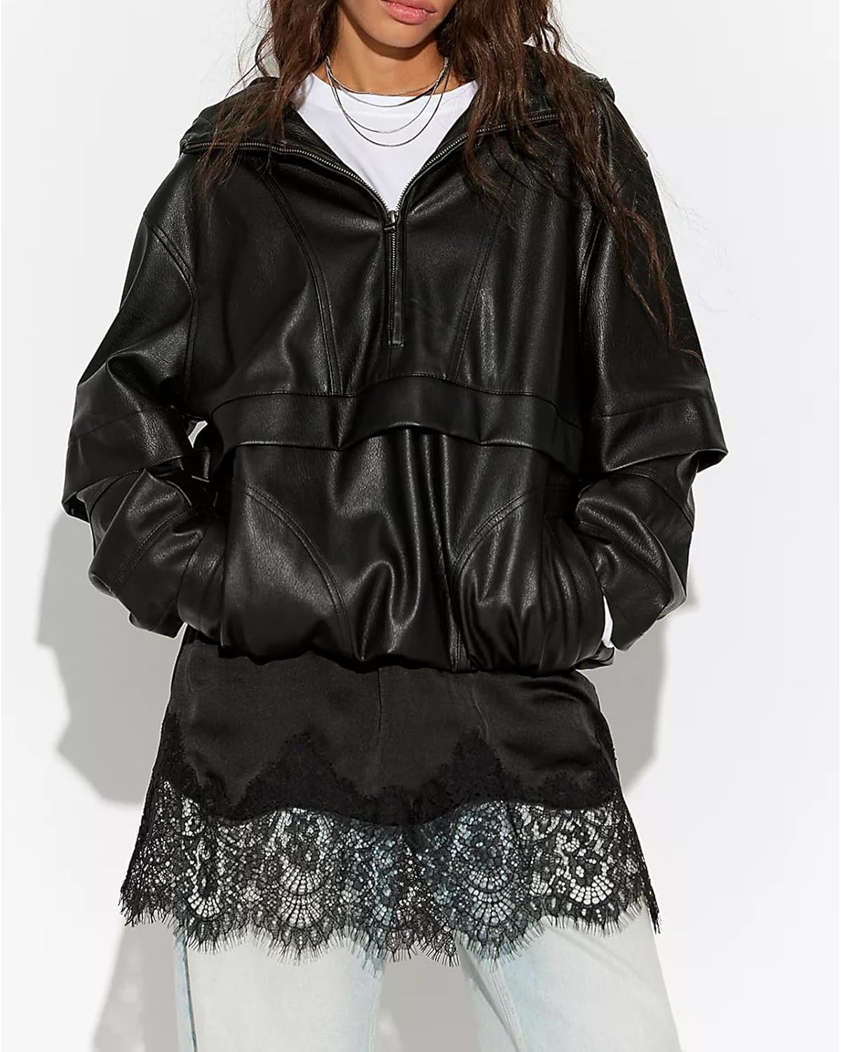 KOSUSANILL Women Satin Silk Mini Skirt with Lace Trim Low Rise A Line Lace Half Silp Skirt for Layering Y2K Flowy Underskirts - Image 3