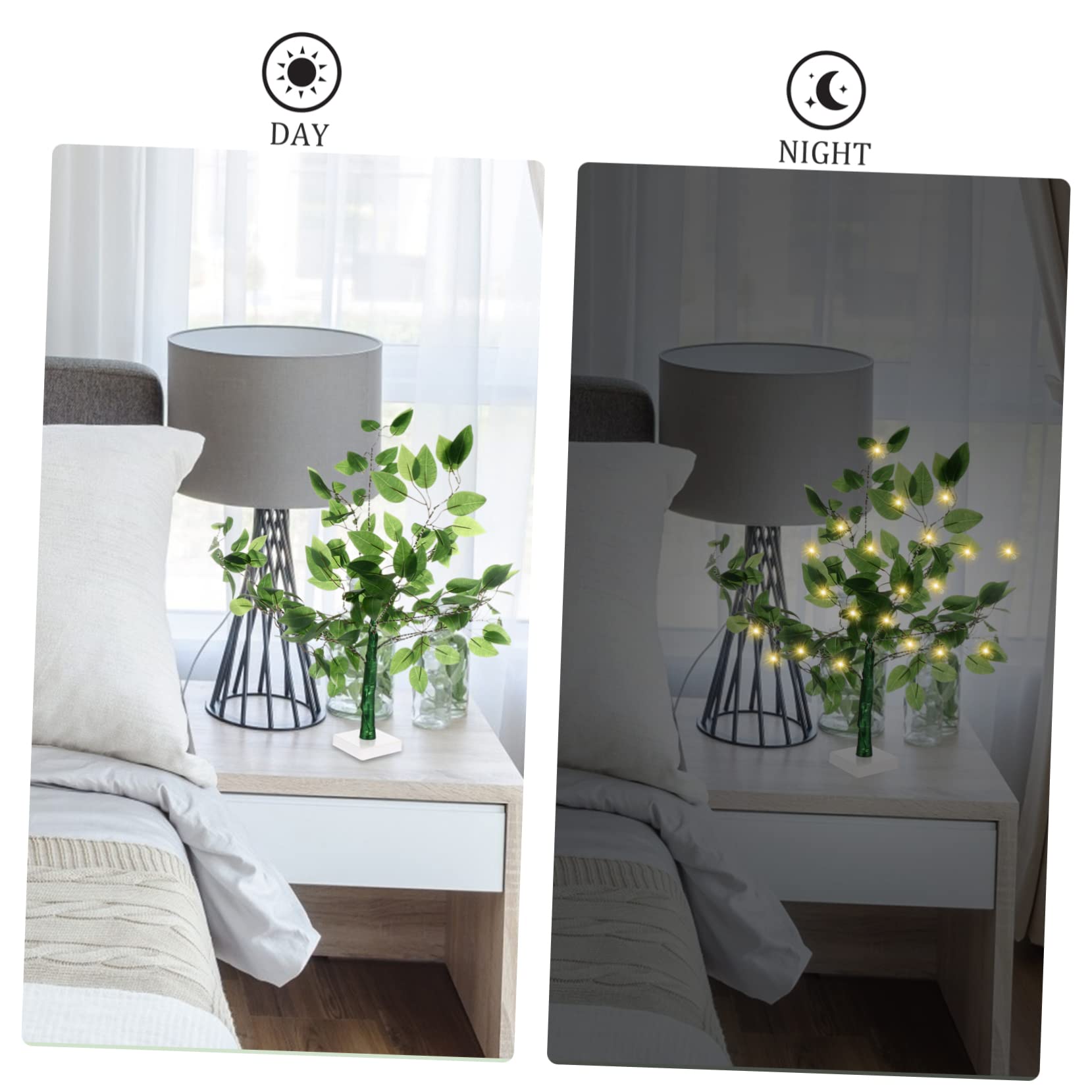 SOLUSTRE Simulation Tree Lamp Led Warm Light Indoor Decor for Festivals Branches Lightweight Ambient Lighting for Home and Party Settings