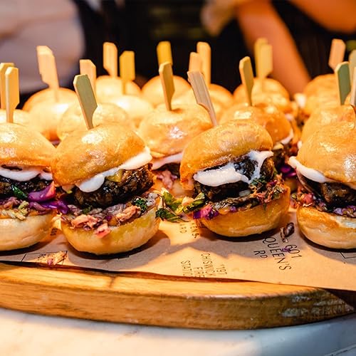 Miniatura 10 de HOSSIAN 150 piezas de 10 pulgadas de diámetro de bambú natural, brochetas para parrilla, barra de manzana Carmel, fuente de chocolate para