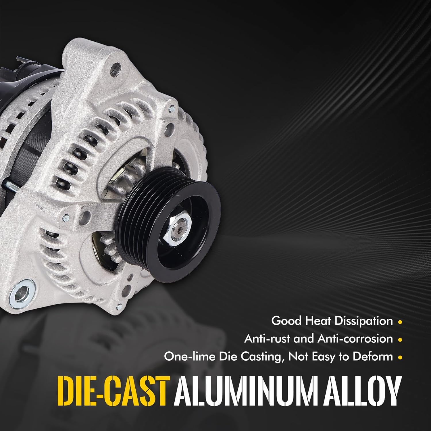 KUSATEC 1042103090 New Alternator Compatible with Acura MDX 2001-2002 Honda Odyssey 2002-2004 Pilot 2003-2004; 12V 130A OE 13918N 31100-PGK-A01
