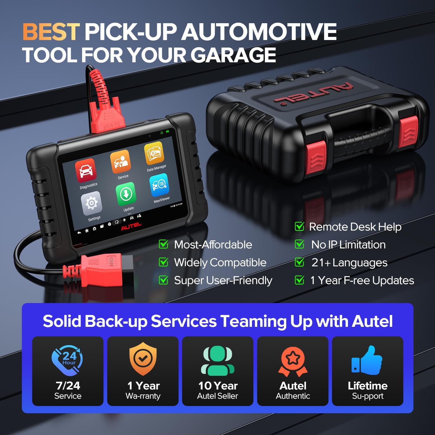 Autel MaxiCheck MX808S Skaner diagnostyczny do samochodów: 2026 Najnowszy w porównaniu z MK808S MK808BT Pro, skan bi-dyrekcyjny jak MK900 MX900 MK900BT, 3K+ aktywnych testów, 28+ resetów, wszystkie