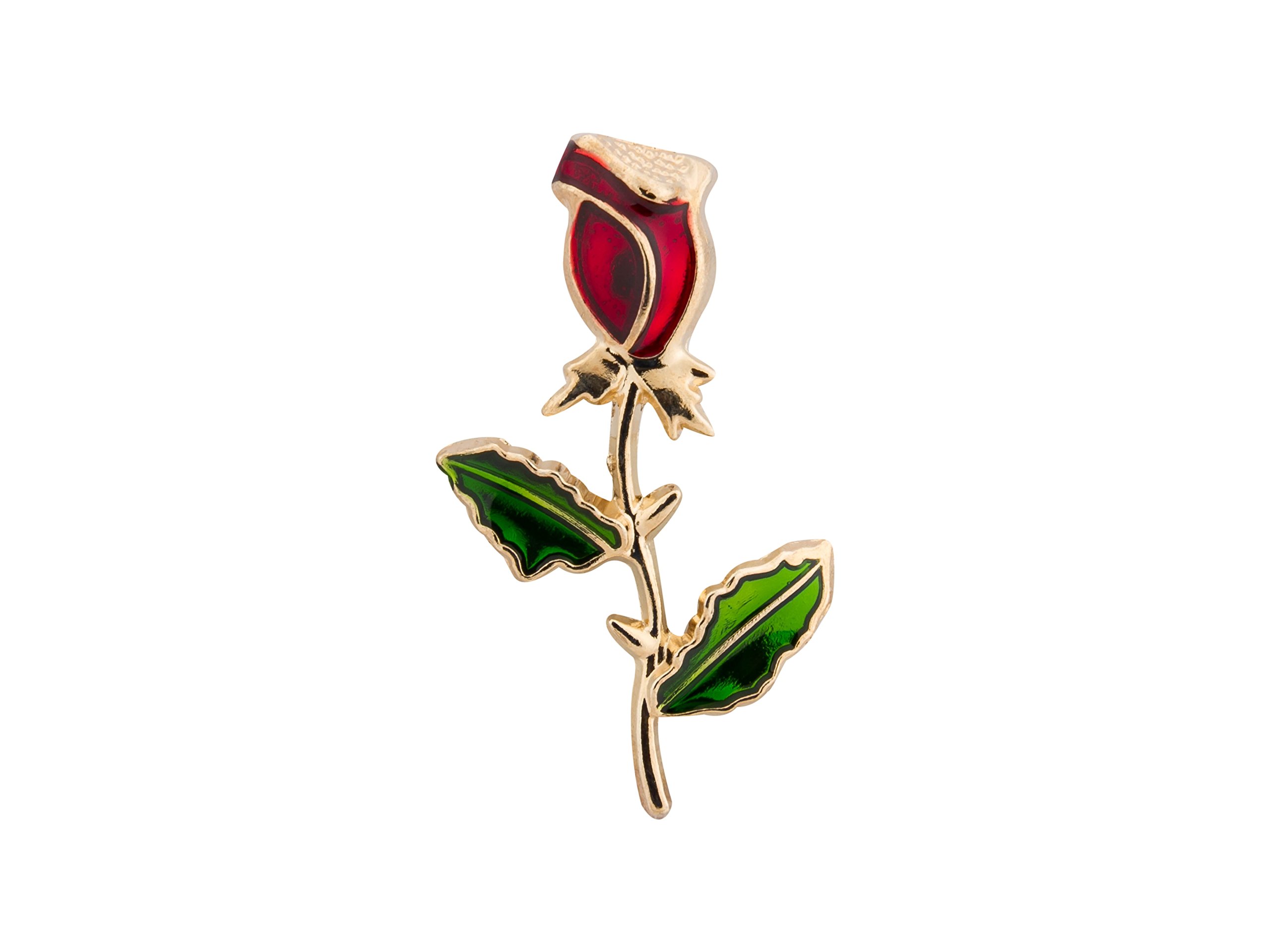 Knighthood Golden Red Rose Stem with Green Leaves Metal Lapel Pin Suit Collar Accessories Brooch for Men (B079T8T939) Amazon Price History, Amazon Price Tracker
