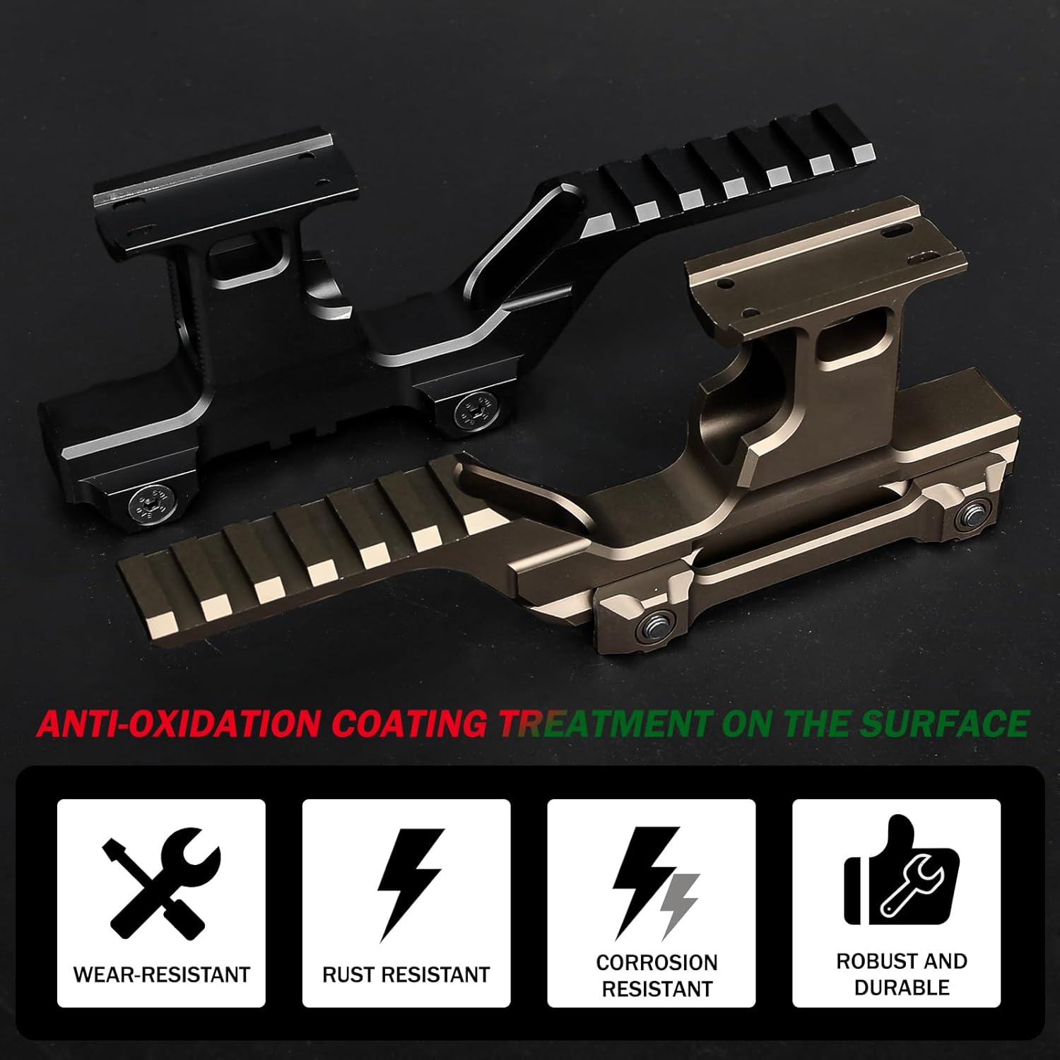 Tactical Group Type Mount Kit Risers Scope Mount for T1 T2 Optic Scope Sights Mount,for 20mm Picatinny Rail Riser Scope Mount