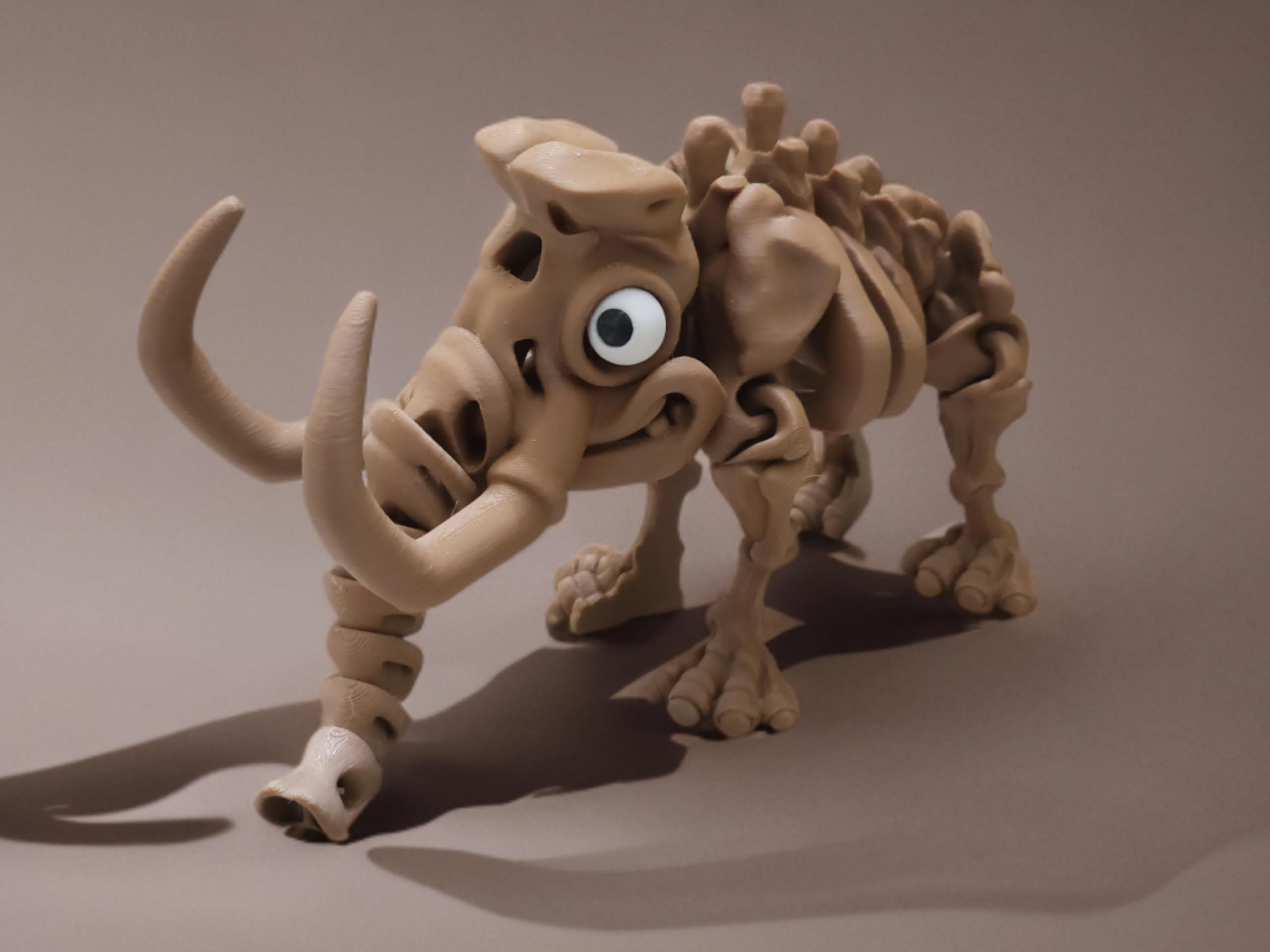 3D Printed Flexible Skeleton Mammoth