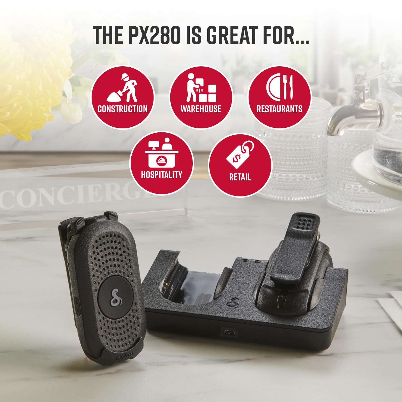 Amazon.com: Cobra PX280 Compact Portable FRS Two-Way Radios - IP54