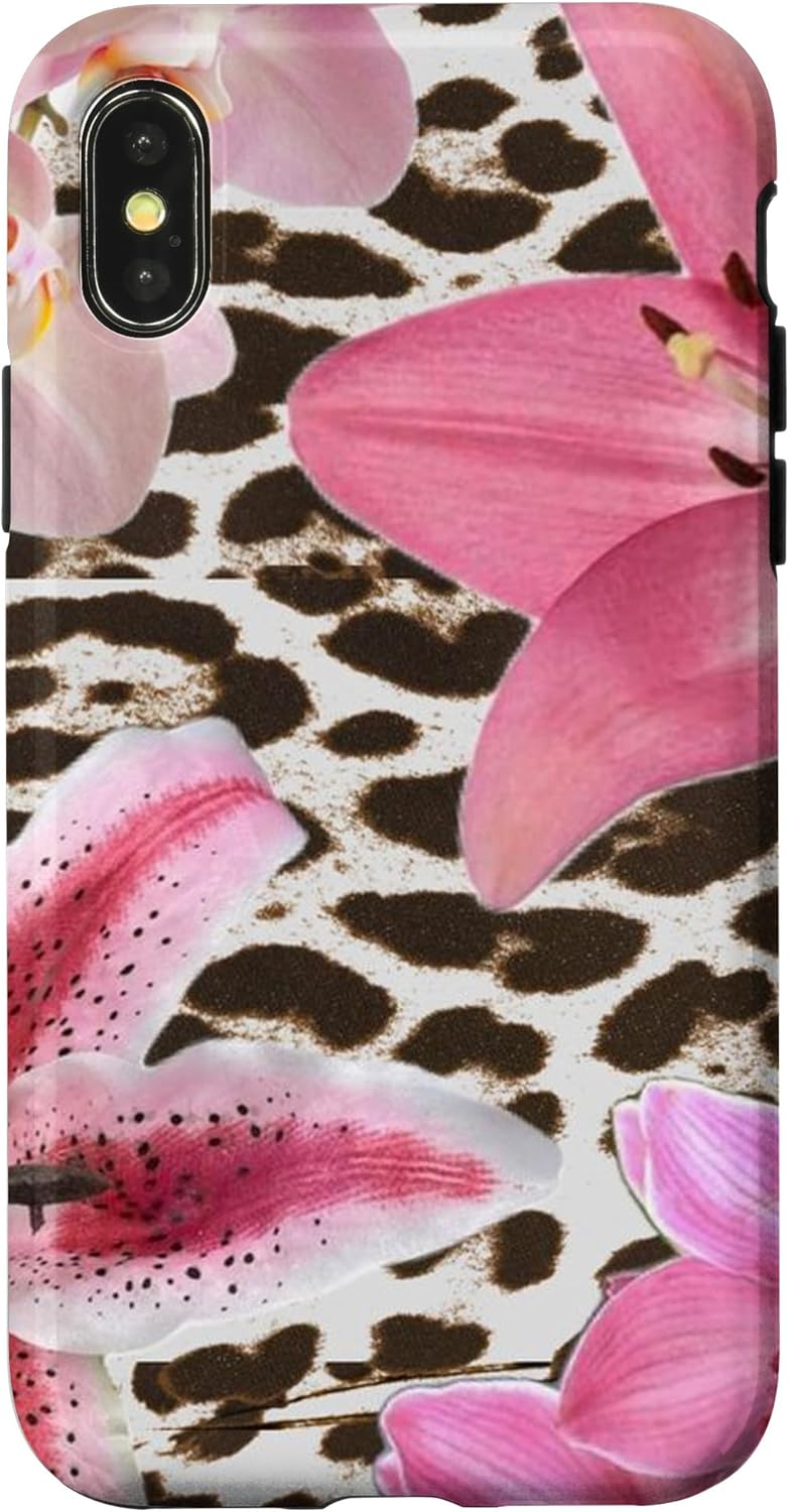 Cheetah Leopard Blooming Flowers Tiger Lily Case for iPhone 13