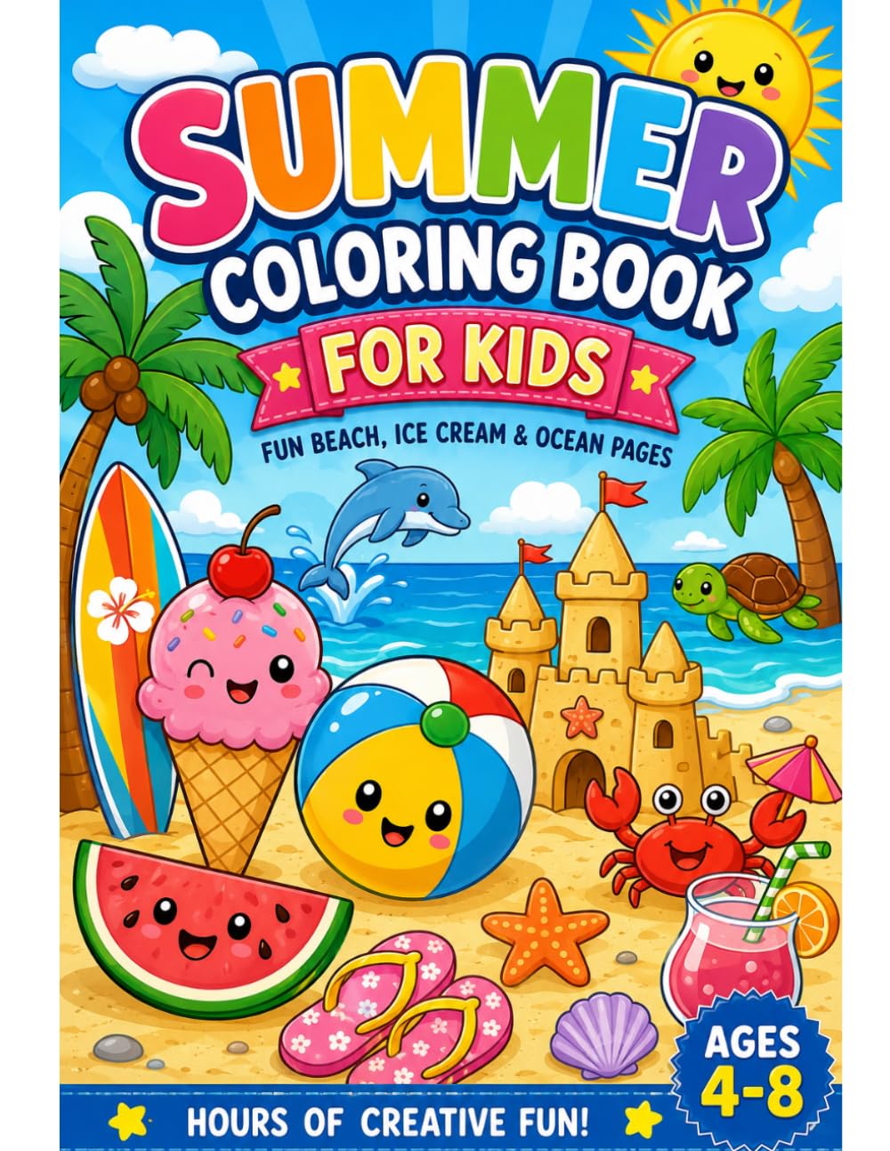 Summer Coloring Book for Kids: Summer Coloring Adventures