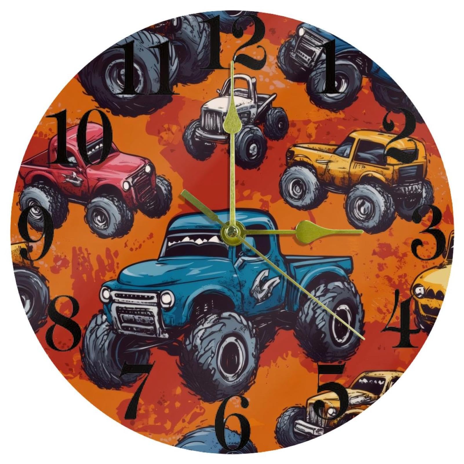 Horloge murale à quartz multicolorée pour égayer votre décoration de maison