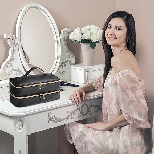 Miniatura 8 de Funda de transporte de viaje para estilo Shark Flex, funda de almacenamiento de doble capa para accesorios de secador de pelo Shark SpeedStyle,