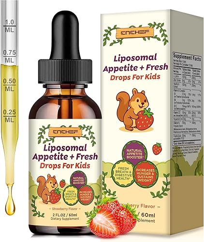 Gotas para el tratamiento del apetito y el mal aliento - Probióticos orales para la salud bucal Aumento de peso para niños y adultos Dieta Control