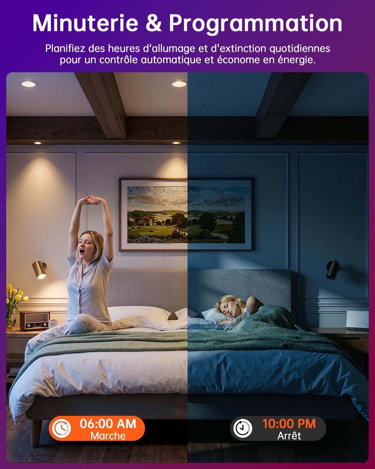 YAYZA! Ampoule LED GU10 Blanc Froid 5W, 6000k RGB Dimmable Ampoule Couleur, Spot Changementde Couleur, 450lm(équivalent 50w),12 Couleurs, 5 modes,Timing, Avec Telecommande (Pièce de 8