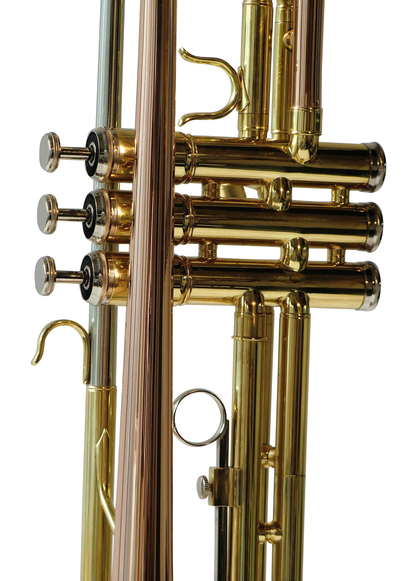 Trompete, Perinettrompete, Konzerttrompete, Goldmessing, mit Monelventilen, inkl. Luxus-Hartschalenkoffer und Zubehör, Neu