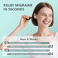 Vista 2 de Dispositivo de succión para alivio de la presión del oído para alivio de la migraña y el tinnitus, herramienta reutilizable para aliviar la presión
