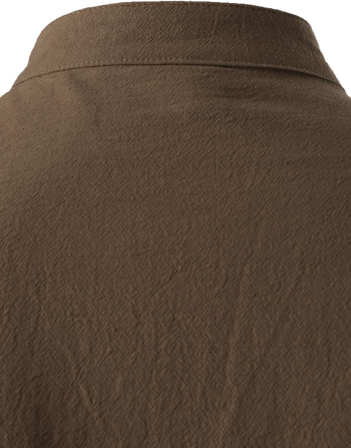 ZEROYAA Men's Medieval Vintage Long Sleeve Lace Up Shirt Renaissance Costume for Halloween Viking Pirate Cosplay - Image 5