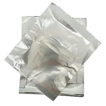 OCS Parts 10-Count 6" Foil Hamburger Bags | Heavy Duty Grease Resistant Heat Retention Cheeseburger Bags for Lunches To Go, Parties, Picnics, Food Trucks and Concession Stands