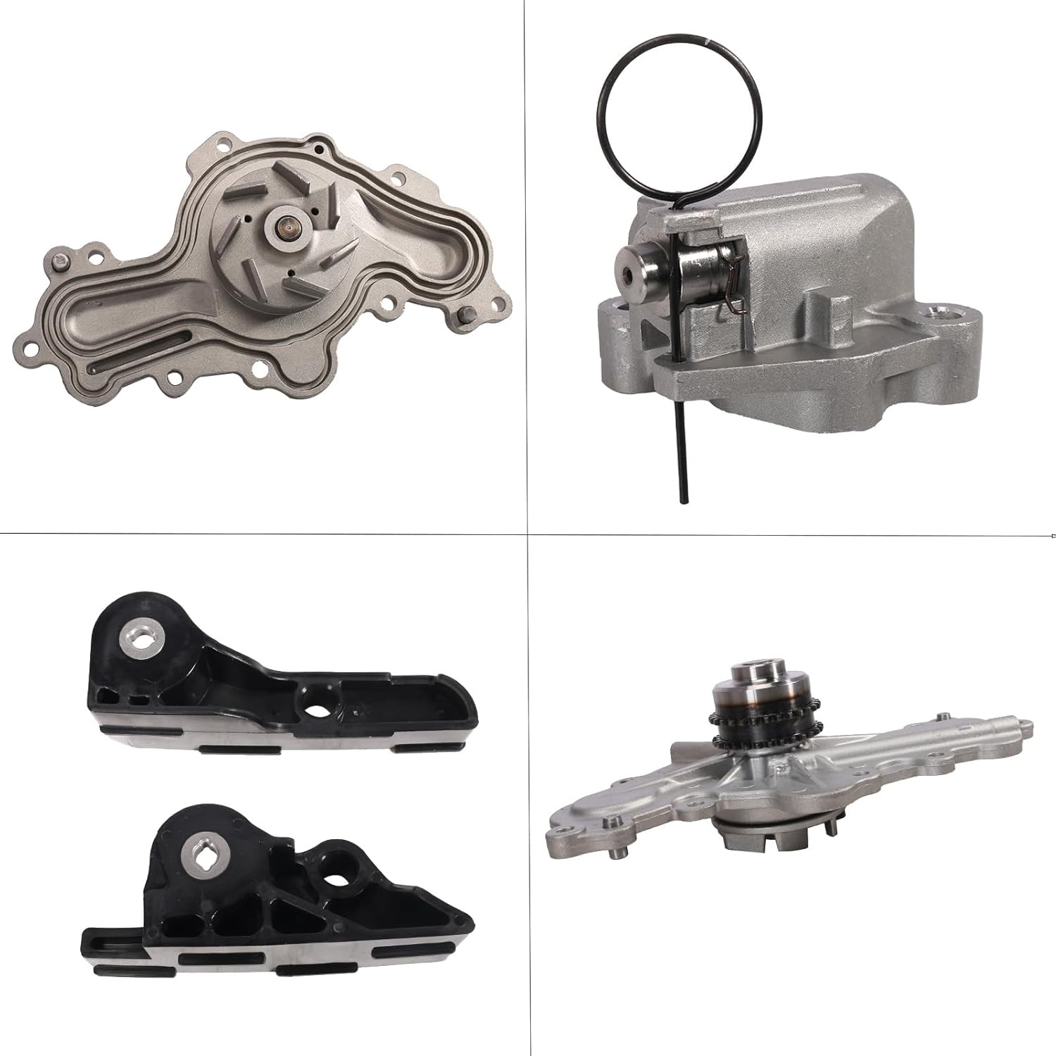 Timing Chain Kit with Water Pump, For Ford Edge/Explorer/F-150/Flex/Police Interceptor Sedan Utility/Taurus/Transit-150 2011-2019 3.5L 3.7L V6 3496cc 3726cc #OE BL3Z-6268-A AT4Z-6268-A