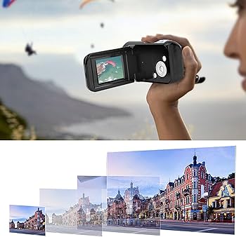Amazon | VBESTLIFE HD ビデオカメラ 16倍デジタルズーム 自分撮り TFT
