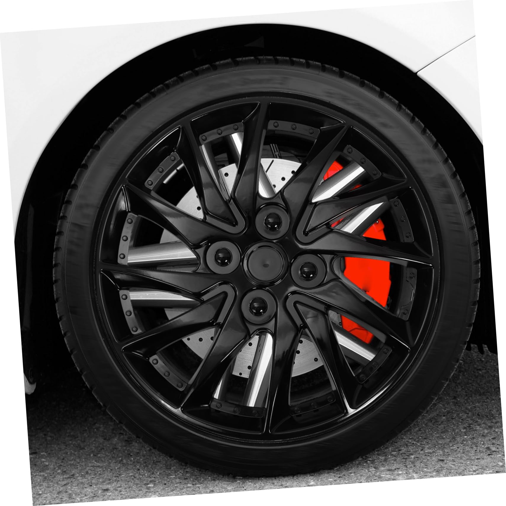 Copricerchio per Ruota Auto da 14 Pollici in Pp Nero