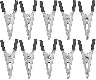 TEHAUX Parakeet Food Birds Cage Metal Hook Clip, Bird Cage Locks Parrot Cage Anti-Escape Clips Iron Bird Cage Door Clamps Universal Birds Cage Accessories (20pcs) Bird Cage Accessories