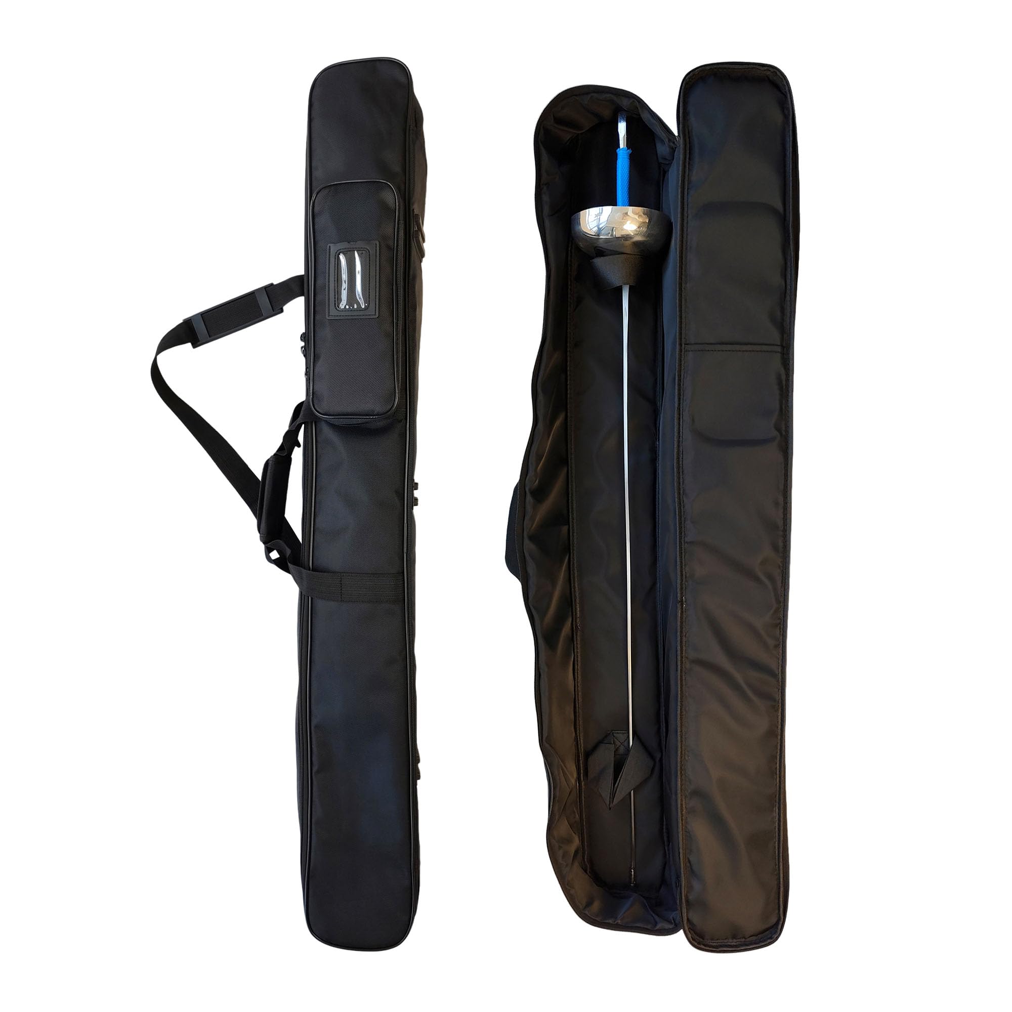 LEONARK Bolsa de Espada de 112cm, Funda de Nailon Impermeable con Acolchado de Esponja Gruesa, Capacidad para más de 2 Espadas, Bolsa de Almacenamiento de Cuchillas Resistente para Espadas de