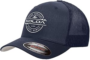 Koloa Surf Co. Premium Embroidered Thruster Logo Flexfit 6511 Trucker Caps