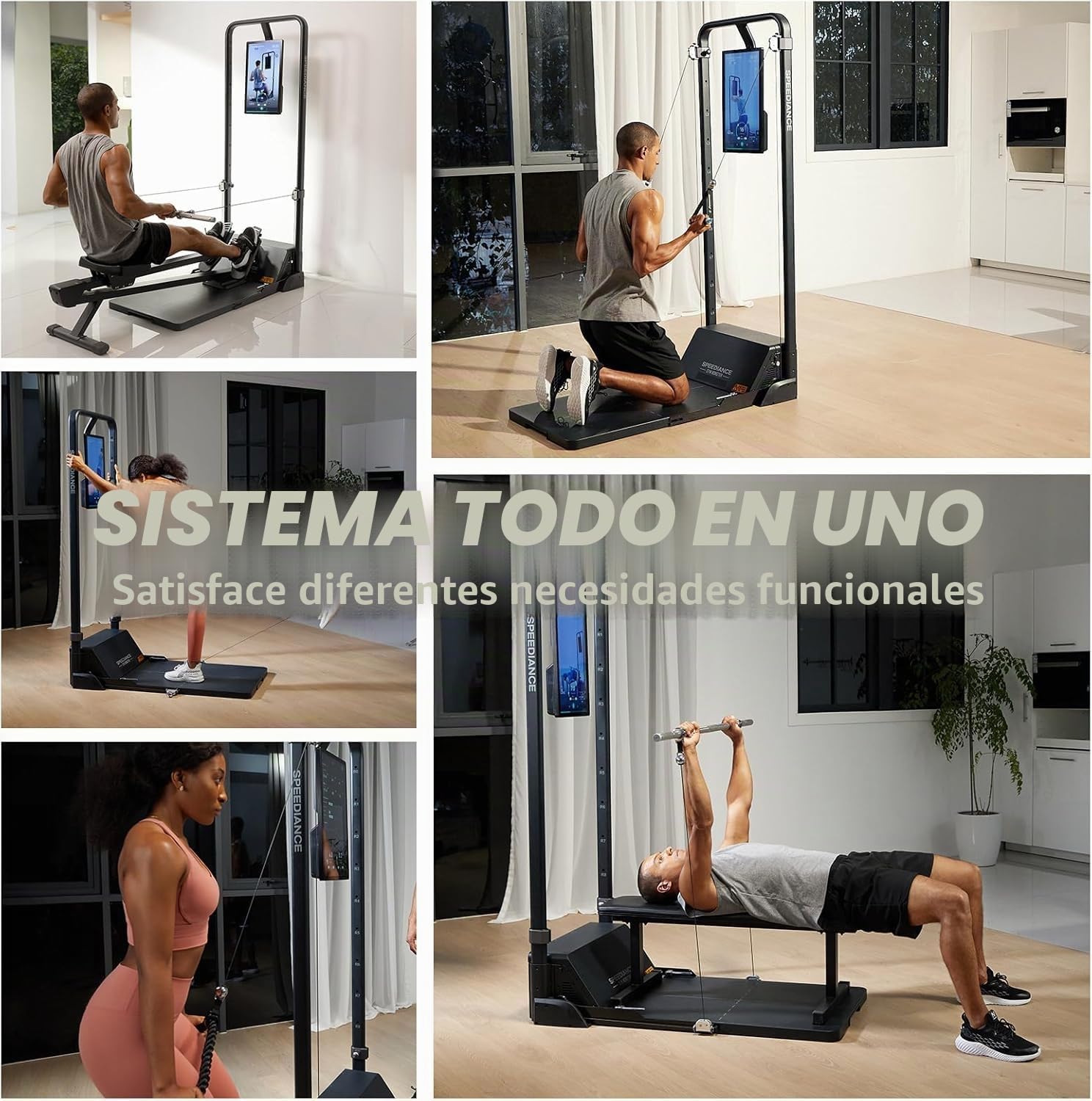 Speediance Gimnasio Inteligente Todo en uno, Equipo de Entrenamiento de Fitness Inteligente, máquina de Entrenamiento de Resistencia Total del Cuerpo, máquina de Entrenamiento de Fuerza