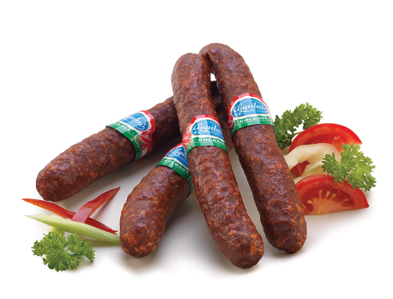 Gyulaer Kolbasz 8 unidades – 1 kg / Original Hungría Salchicha Especialidad