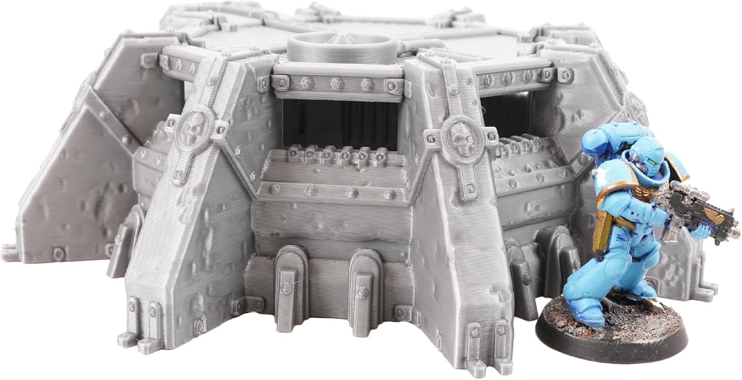 Tabletop Terrain Grimdark Infantry Command by War Scenery for Wargames and RPGs 28mm 32mm Miniatures