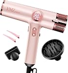FMZ Séchoir professionnel à cheveux ionique avec affichage intelligent, 1875W Moteur à haute vitesse sans brosse pour séchage rapide, petit poids léger portable faible bruit, diffuseur Curly sécheuse pour les femmes Enfants Salon Voyage