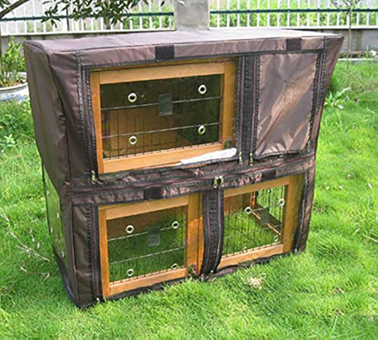Bunny Business Rabbit Hutch Covers over 20 Types Rabbit Hutches Rabbit Run Cover (BB-36-DDU)