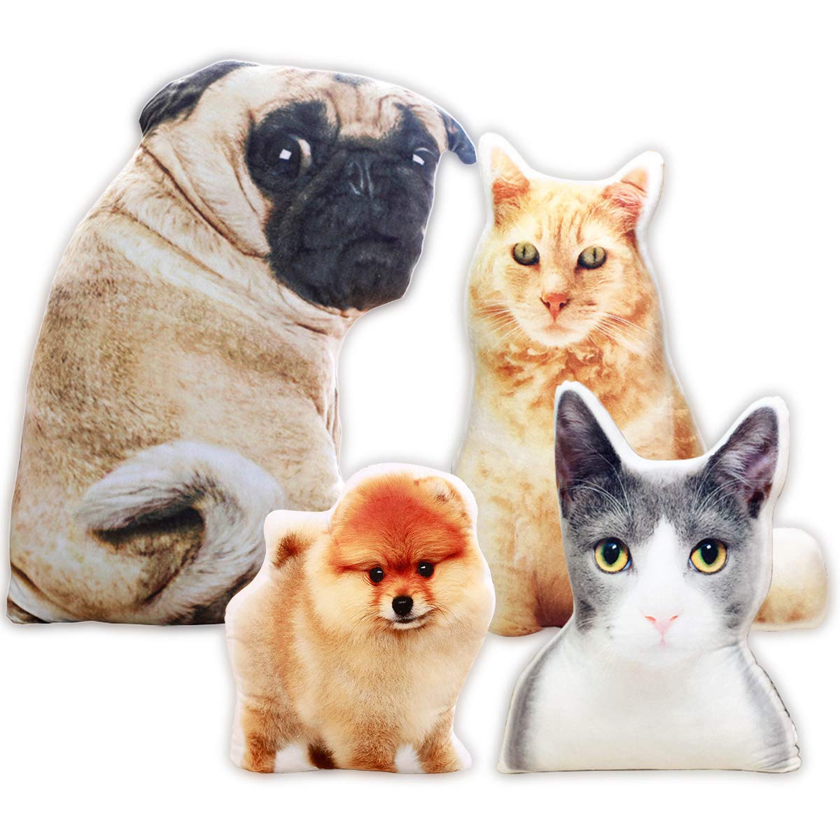 AmlionCustom Cushion Personalized Dog Cat Pet Pillow with Picture Photo Gifts for Fathers Day