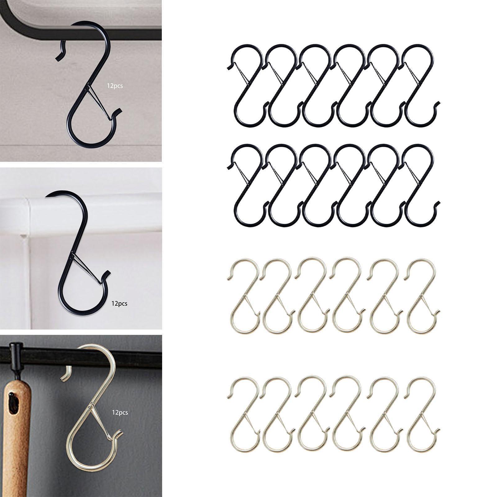 CALANDIS™ 12 Pieces Metal S s 3.6 inch Kitchen Pot Rack s Hats Kitchen Utensil Black | s & Hangers | Home Organization | Household Supplies & Cleaning 3