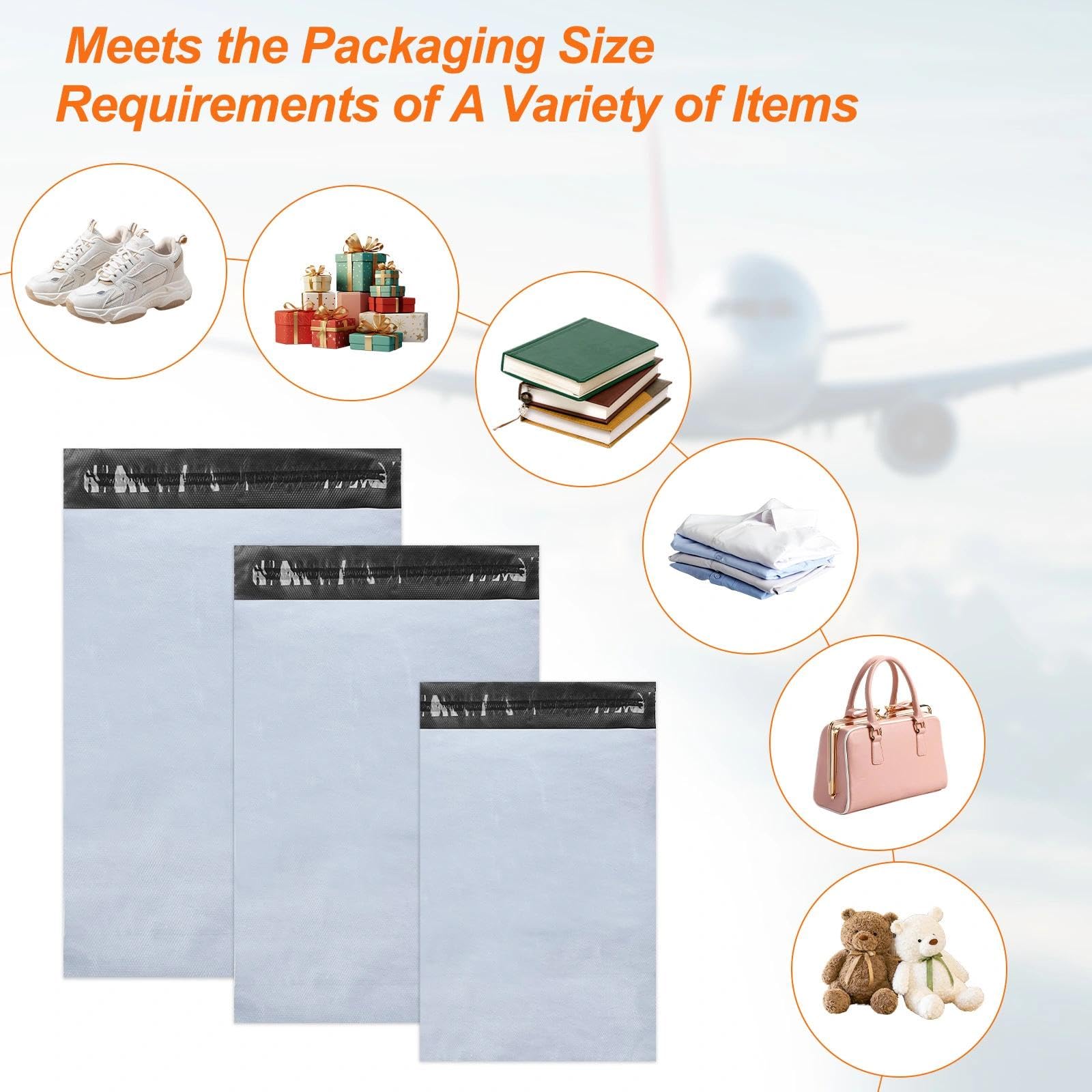 Sacchetti Spedizione Autoadesive Non Trasparenti Buste Postali Plastica Mailing Bags 50 Pezzi