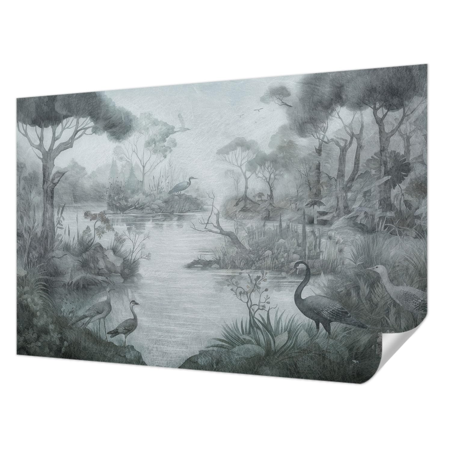 Revêtement mural autocollant 104x70 cm Tulup paysages naturels chambre et salon