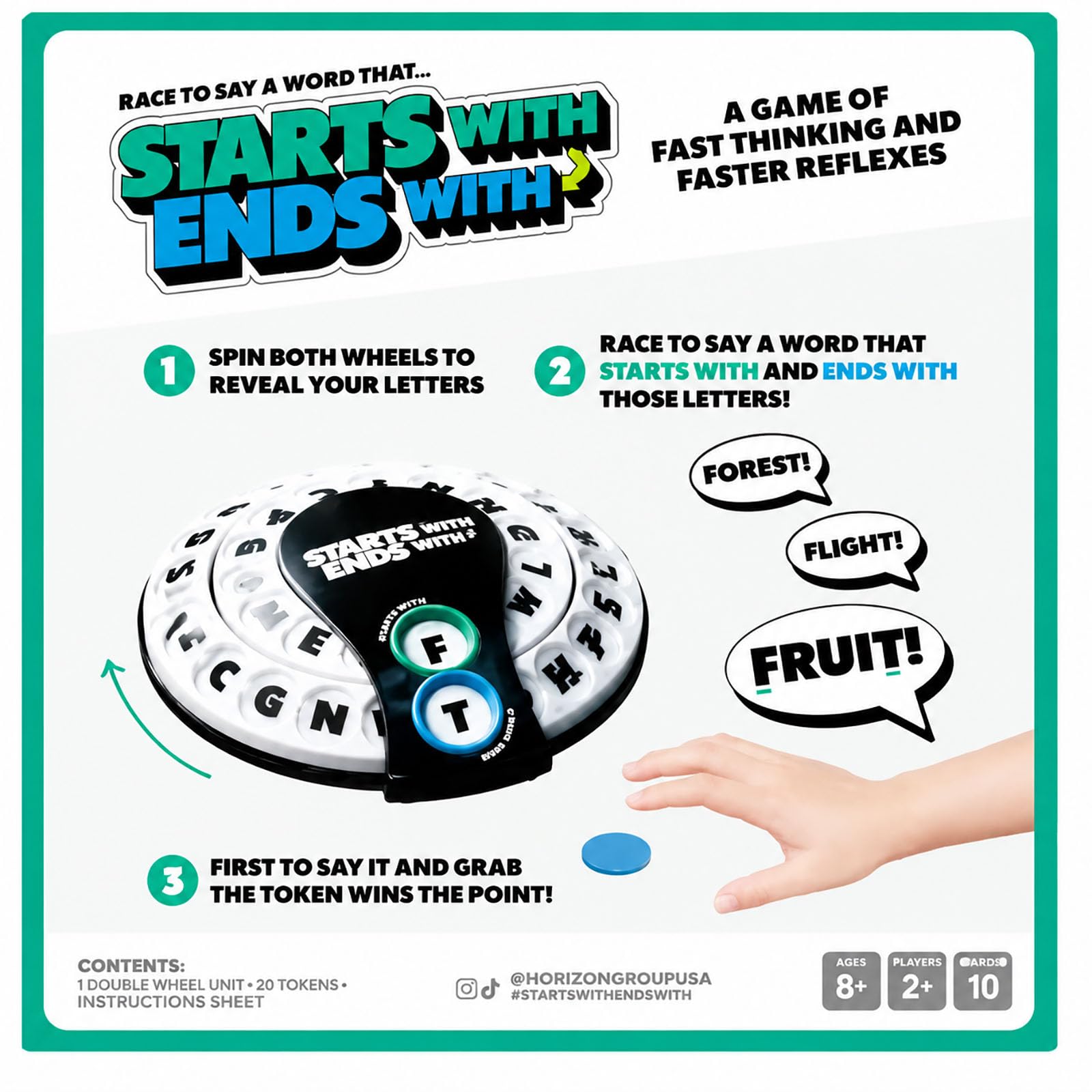 Nuevo juego de palabras Spin & Shout 2026 para adultos: juego de fiesta dinámico de vocabulario con ruedas de letras, ruleta y 20 fichas para noches de juegos, viajes y reuniones en grupo (3Pcs)