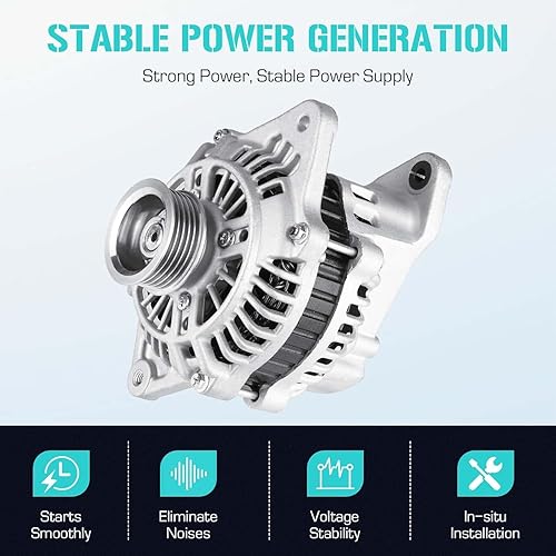 Miniatura 2 de Alternador para Subaru 2.5 2.5L Forester 2003-2006, Baja 2003-2005, Outback Legacy 2000-2004, para SAAB 9-2X 2.5L 2005, 23700-AA370, 23700-AA37A,