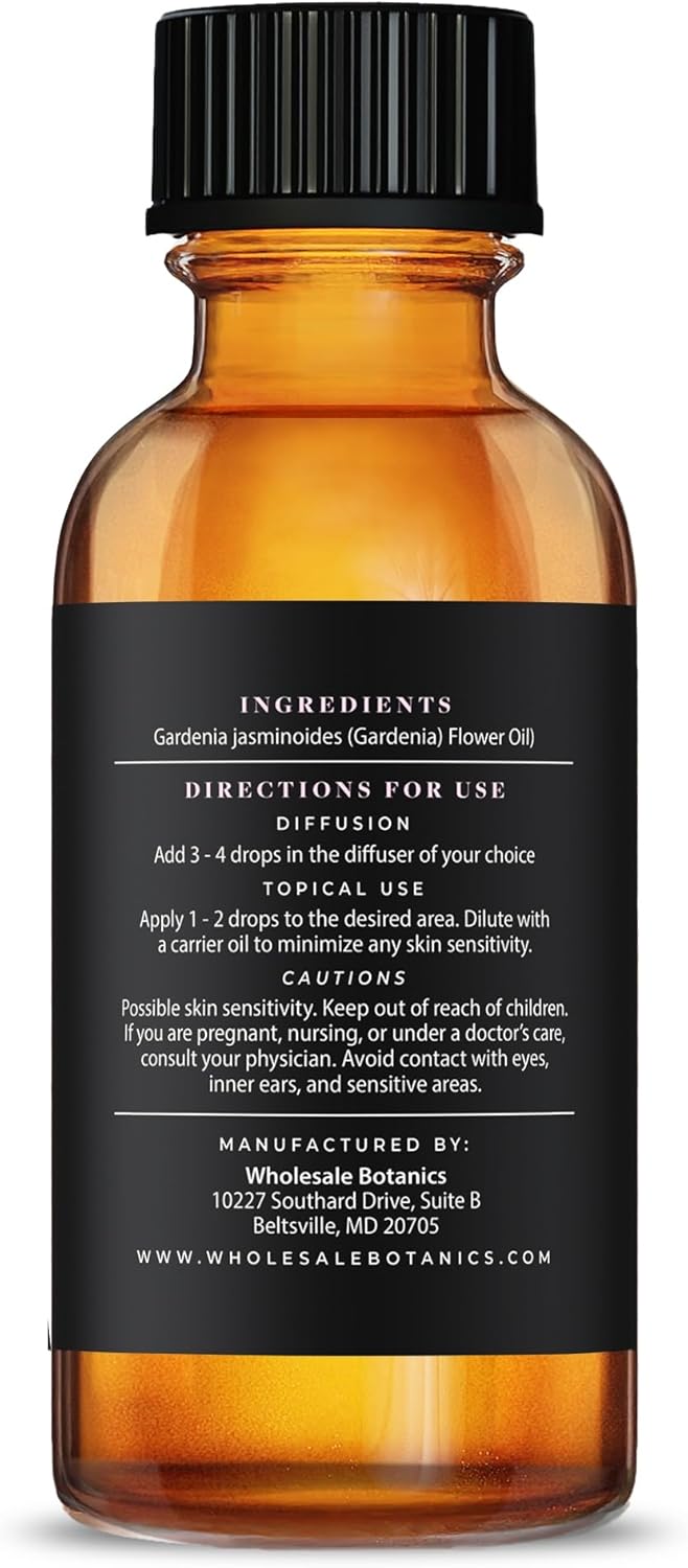 Gardenia Essential Oil by Wholesale Botanics | Premium Grade Essential Oil | for Aromatherapy, Soaps, Lotions, & Candles | Vegan & Cruelty Free (1 Fl.Oz.) - Image 3