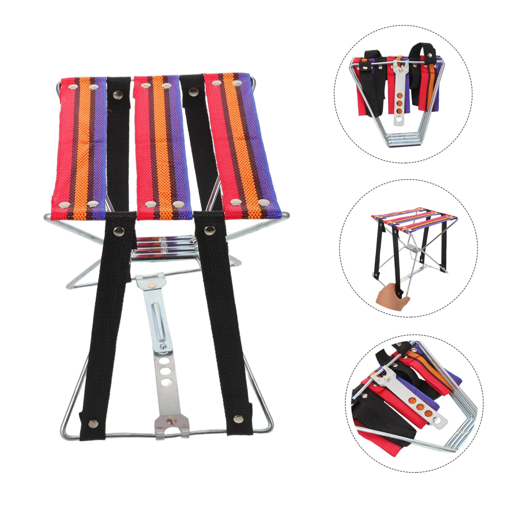 Sgabello Pieghevole Portatile per Pedicure Design Compatto per Manicure e Spa Materiale Robusto per Comfort Duraturo per Attività all Aperto e Uso Domestico