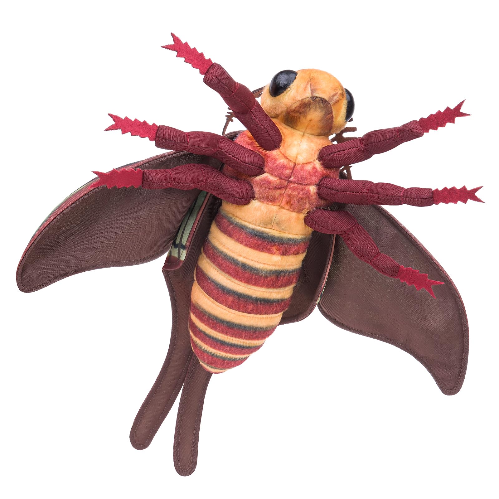 Frankiezhou Home Luna Moth Plush Toy, Lifelike Luna Moth Stuffed Animals 11in, Realistic Soft Big Moth Plushie Model Toy, Unique Plush Gift Collection for Kids