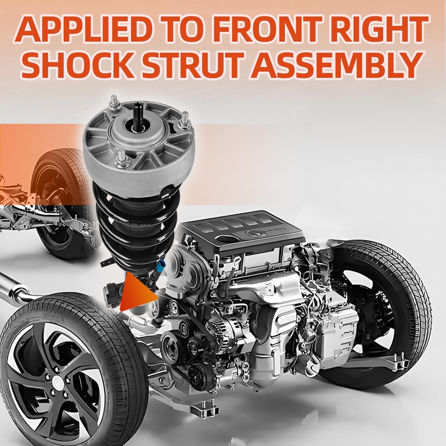 Front Right Shock Strut Assembly Compatible with 2014-2019 BMW X5 X6 X5M X6M F15 F16 F85 Shock Absorber OEM Replace 37106875084 37116863174 31317850212 31317856490