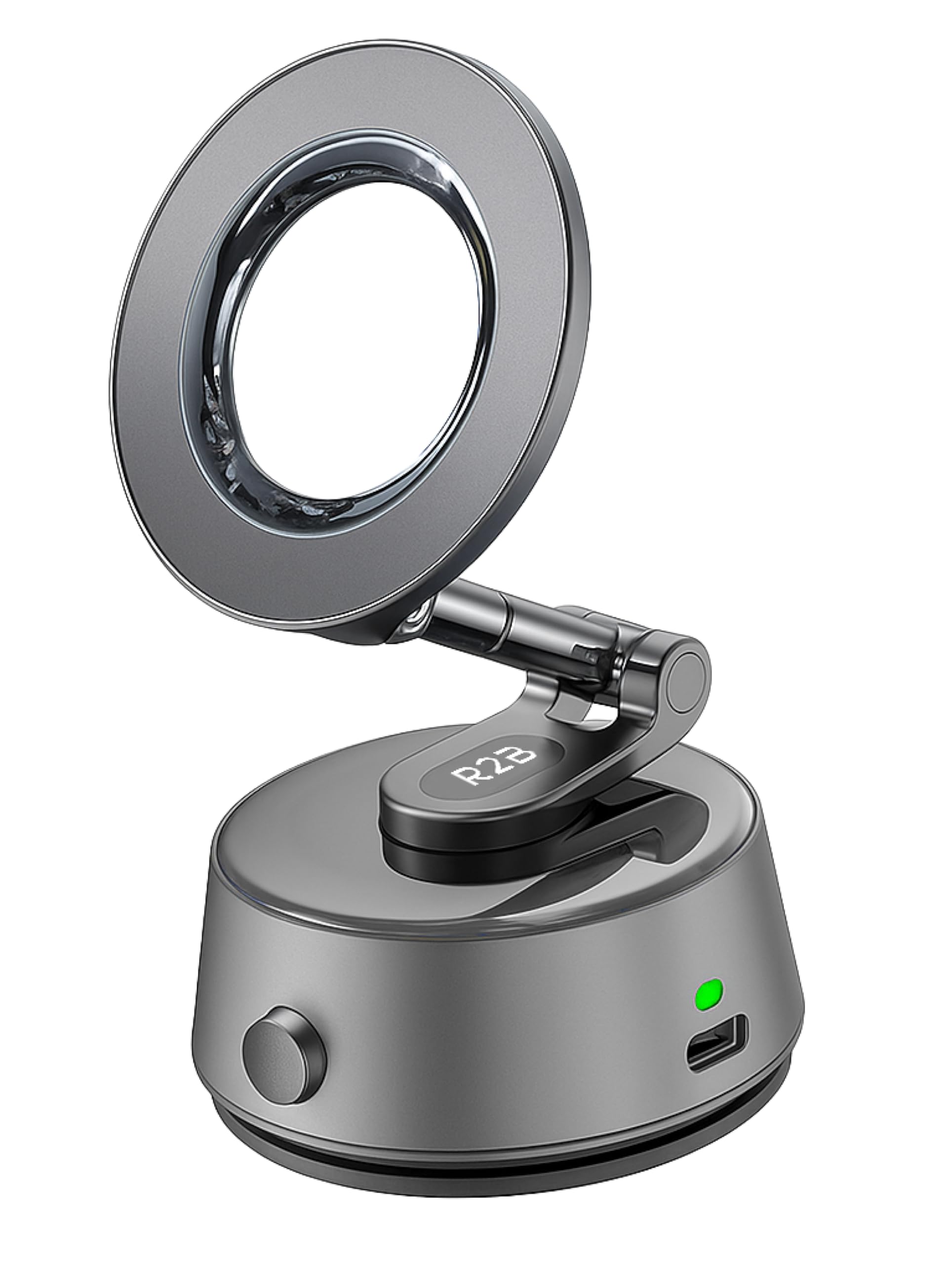 R2B Handyhalterung Auto Magnet für MagSafe – Magnetische Handy Halterung Auto mit Starkem Elektrischem Saugnapf, Faltbar & Drehbar, Smartphone Halterung für iPhone Samsung Huawei Xiaomi