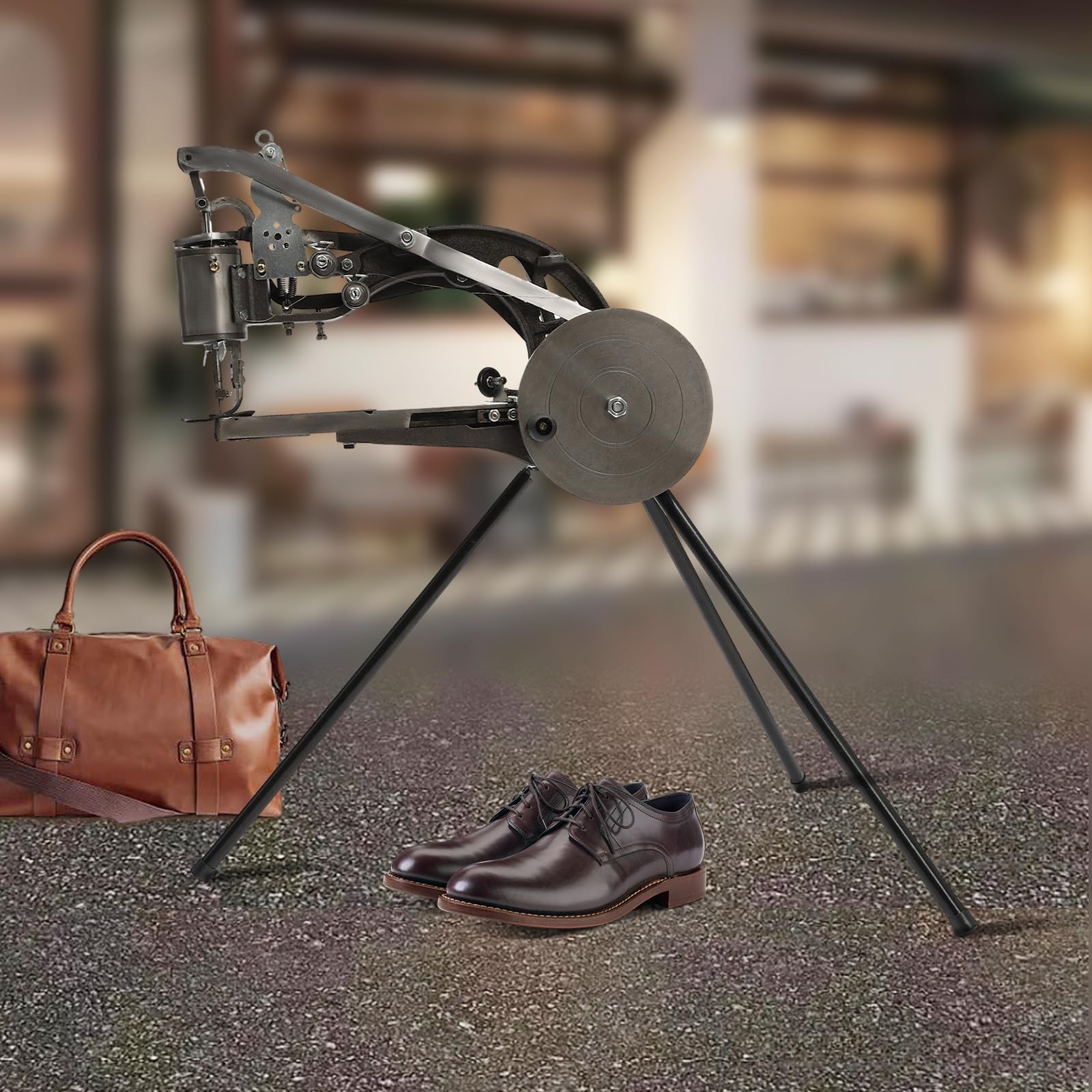 Macchina per la riparazione di scarpe da calzolaio a mano, macchine da cucire - Attrezzatura per la riparazione di scarpe per impieghi gravosi con aghi per utensili da cucito in cotone e lino, calzo